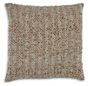 Vorlane Brown and White Accent Pillow
