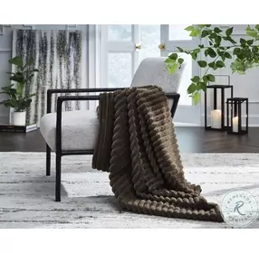 Alsonwell Brown Performance Fabric Throw Set Of 3