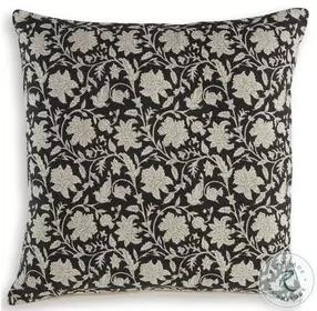 Alanderson Black And Ivory Performance Fabric Pillow Set of 4