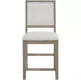 Lily Gray Upholstered 24" Counter Height Stool Set of 2