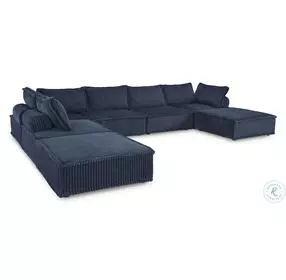 Bales Navy 7 Piece Modular Sectional