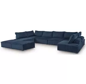Bales Navy 8 Piece Modular Sectional