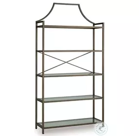 Bernonly Antique Bronze 72" Bookcase