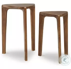 Brynnleigh Medium Brown Accent Table Set Of 2