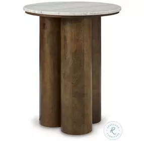 Henfield Beige And Warm Brown Accent Table