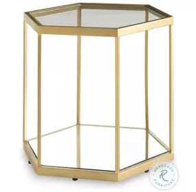 Veerwick Gold Accent Table