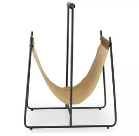 Faronworth Brown and Black Magazine Rack
