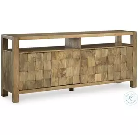 Hudwick Natural Brown Accent Cabinet