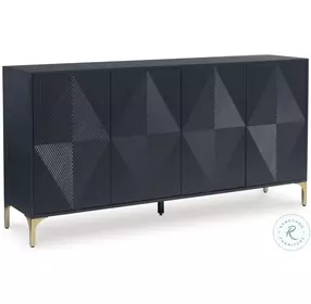 Loirwick Dark Blue Accent Cabinet
