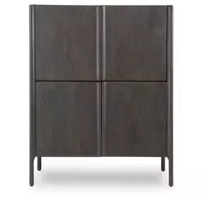 Orsonal Espresso Brown 4 Door Accent Cabinet