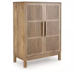 Pellamour Natural Brown 2 Door Bar Cabinet
