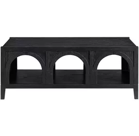 Fitzgerald Black Rectangular Coffee Table