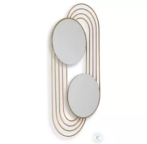 Warrenley Gold Finish Accent Mirror
