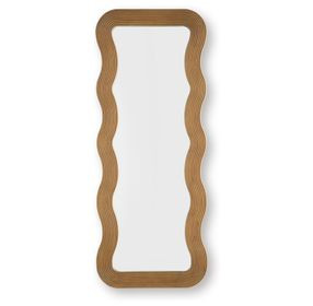 Ellisonville Brown Rectangular Accent Floor Mirror