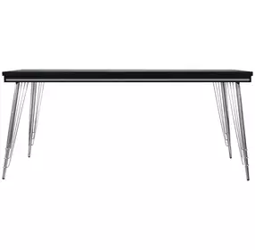 Ava Black 71" Rectangular Dining Table