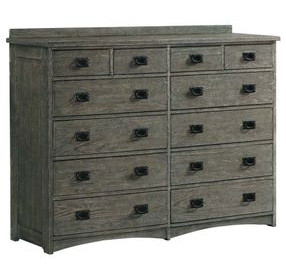 Oak Park Pewter 10 Drawer Dresser