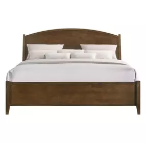 Andover Walnut King Arched Panel Bed