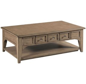 Carmine Beatrix Light Stain Rectangular Cocktail Table