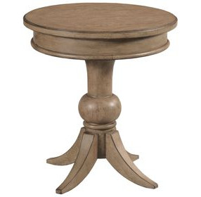 Georgie Latte Round End Table