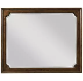 Commonwealth Dennison Medium Stain Rectangular Dresser Mirror