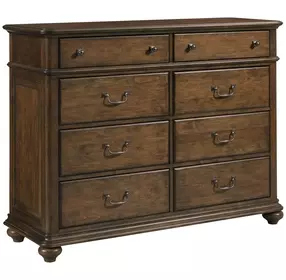 Commonwealth Witham Medium Stain 8 Drawer Dresser
