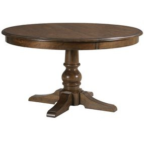 Byron Rich Hazelnut Extendable Round Dining Table