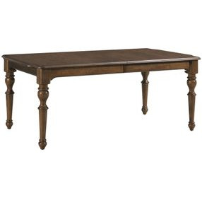 Commonwealth Corso Medium Stain 112" Extendable Rectangular Dining Table