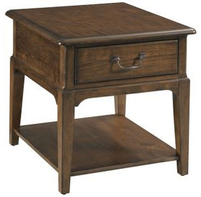 Commonwealth Washburn Medium Stain Rectangular End Table