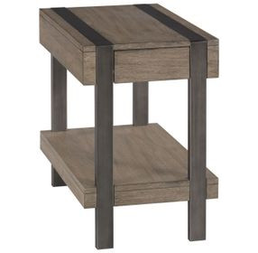 Sandler Brown Rectangular Chairside Table