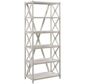 Terrace White Etagere with 5 Shelves