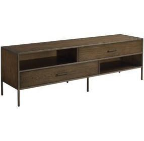 Cleo Brown 75" Entertainment Console with 2 Drawers