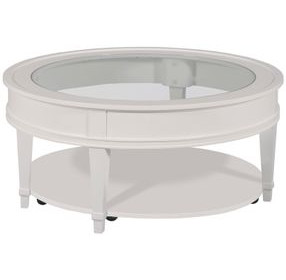 Structures White Round Coffee Table