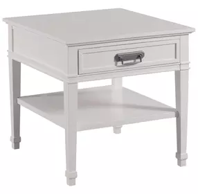 Structures White Square End Table