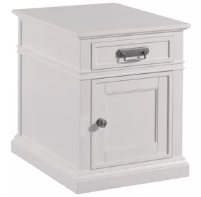 Structures White 1 Drawer Chairside Chest