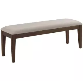 Kafe Mocha Performance Fabric Upholstered Dining Bench