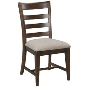 Kafe Mocha Performance Fabric Ladder Back Dining Chair