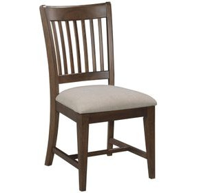 Kafe Mocha Performance Fabric Rake Back Dining Chair