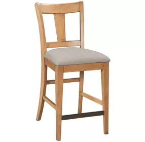 Kafe Cappuccino Performance Fabric Splat Back Counter Height Dining Chair