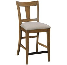 Kafe Latte Performance Fabric Splat Back Counter Height Dining Chair