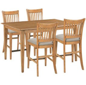 Kafe Cappuccino 60" Counter Height Dining Room Set