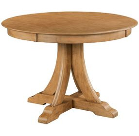 Kafe Cappuccino 44" Round Quad Dining Table