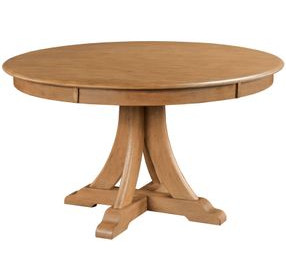 Kafe Cappuccino 54" Round Quad Dining Table