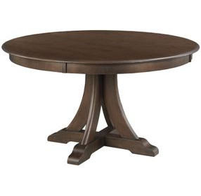 Kafe Mocha 54" Round Quad Dining Table