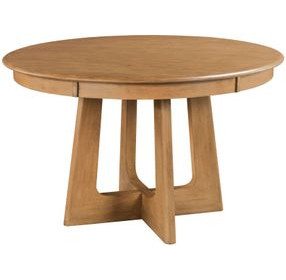 Kafe Cappuccino 54" Round Pedestal Dining Table