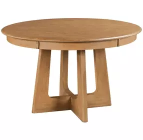 Kafe Cappuccino 54" Round Pedestal Dining Table