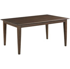 Kafe Mocha 60" Rectangular Leg Dining Table