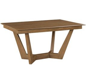 Kafe Latte 60" Rectangular Trestle Dining Table