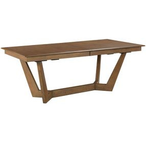 Kafe Latte 100" Extendable Rectangular Trestle Dining Table