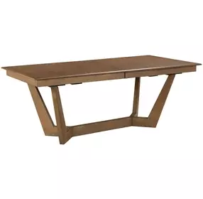 Kafe Latte 100" Extendable Rectangular Trestle Dining Table