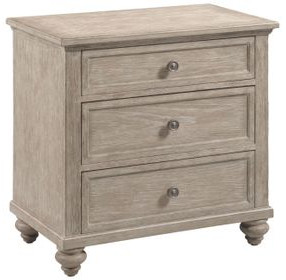 Miriam Breve 3 Drawer Nightstand with USB Charging